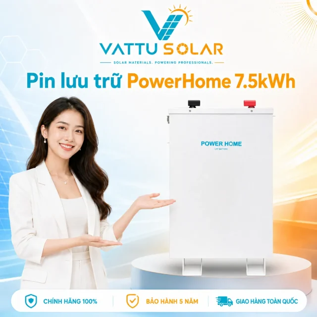 Bộ pin lưu trữ Powerhome 7.5kWh 51.2V 150A