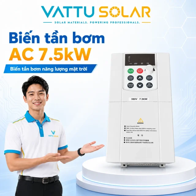 Biến tần bơm AC 7.5kW - Vật Tư Solar