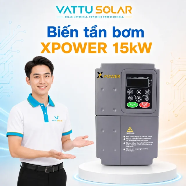 Biến tần bơm XPOWER 15kW - Vật Tư Solar