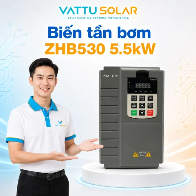 Biến tần bơm ZHB530 5.5kW - Vật Tư Solar