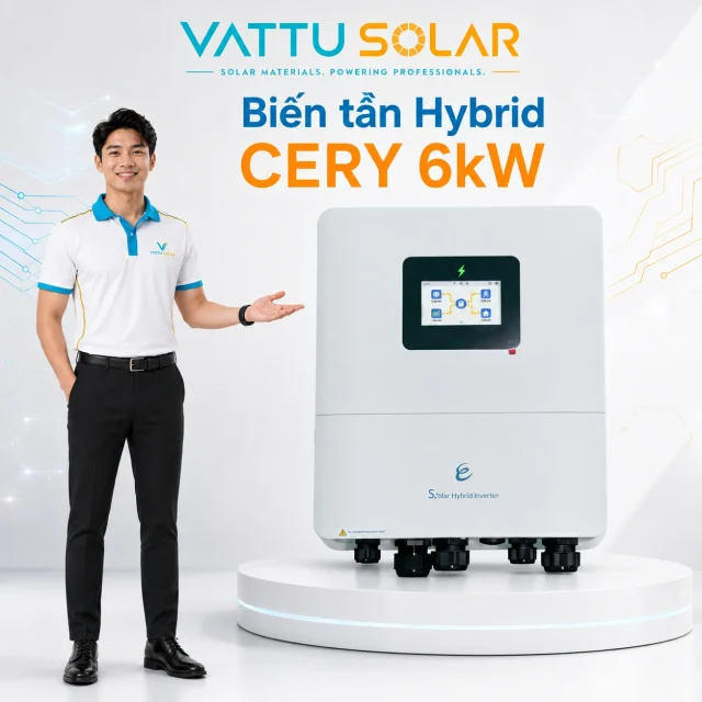 Biến tần Hybrid CERY 6kW - Vật Tư Solar