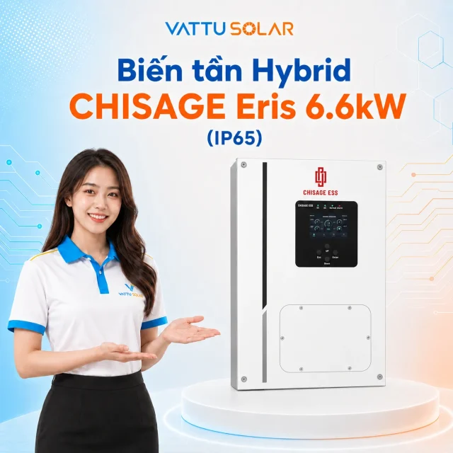 Biến tần Hybrid CHISAGE Eris 6.6kW - Vật Tư Solar