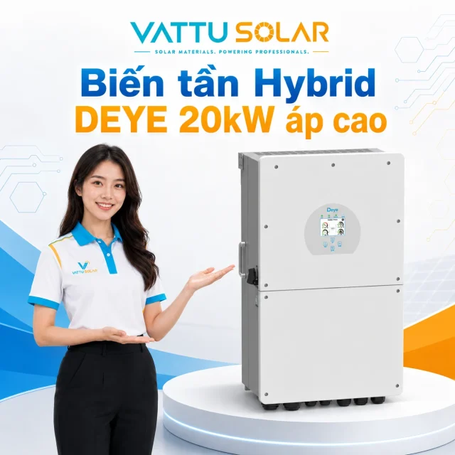Biến tần Hybrid DEYE 20kW áp cao - Vật Tư Solar