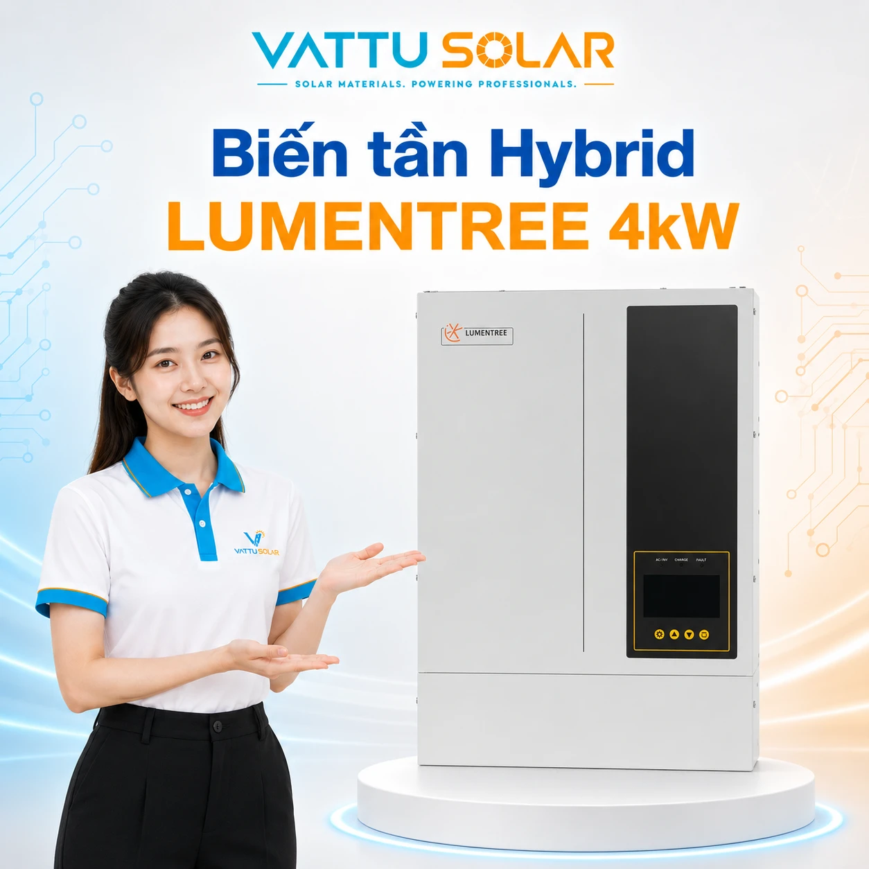 Biến tần Hybrid LUMENTREE 4kW - Vật Tư Solar