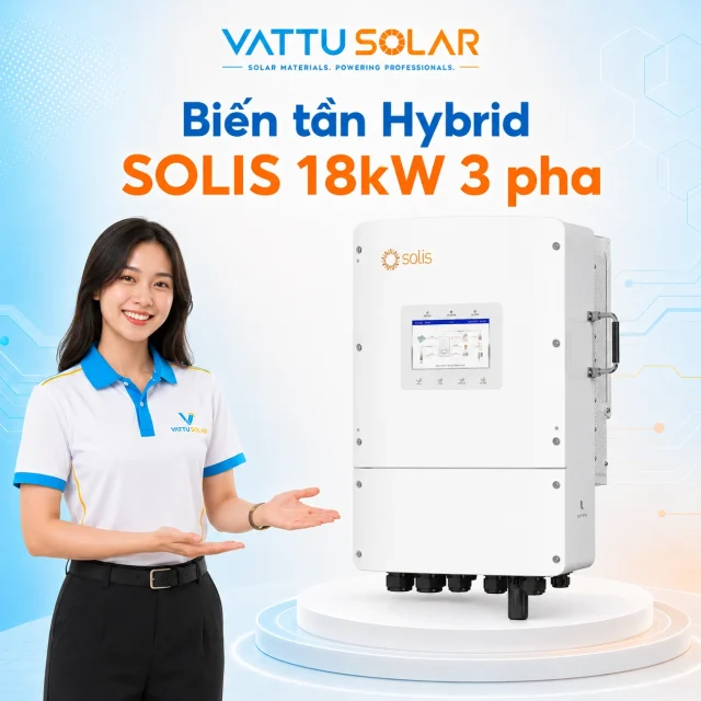 Biến tần Hybrid SOLIS 18kW 3 pha - Vật Tư Solar