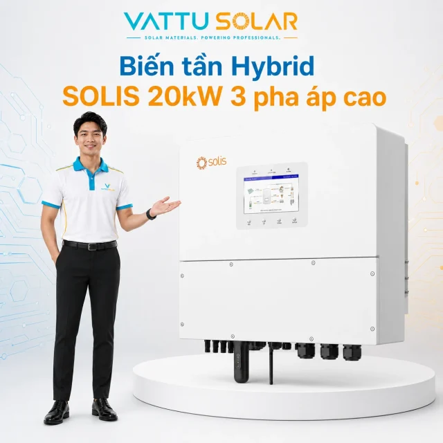 Biến tần Hybrid SOLIS 20kW 3 pha áp cao - Vật Tư Solar