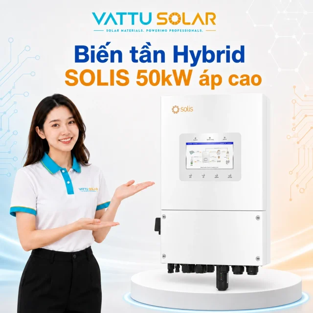 Biến tần Hybrid SOLIS 50kW áp cao S6-EH3P50K-H - Vật Tư Solar