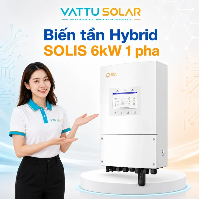 Biến tần Hybrid SOLIS 6kW 1 pha - Vật Tư Solar