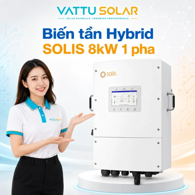 Biến tần Hybrid SOLIS 8kW 1 pha - Vật Tư Solar