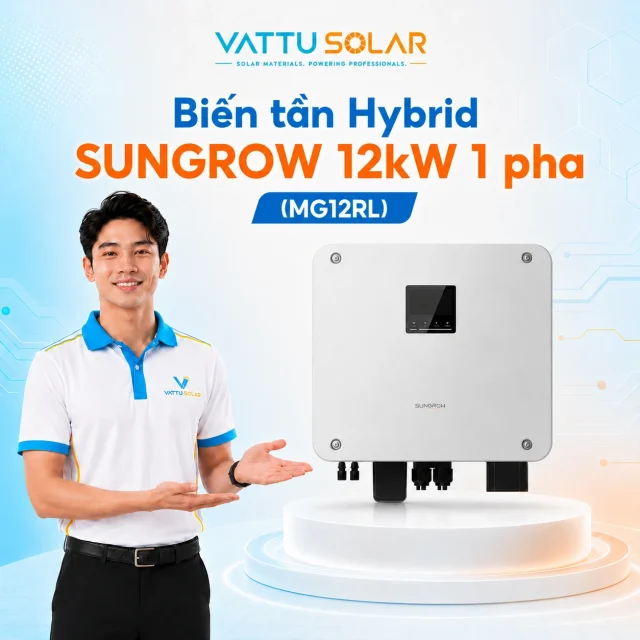 Biến tần Hybrid SUNGROW MG12RL 12kW 3 pha - Vật Tư Solar