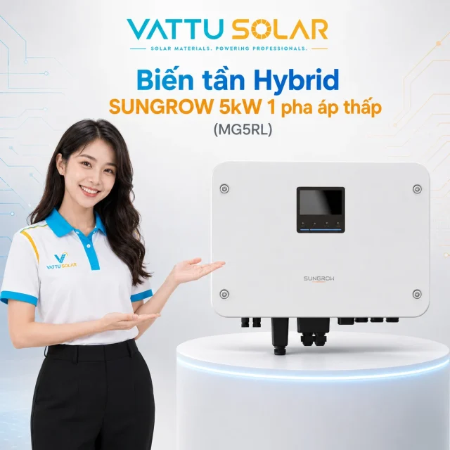 Biến tần Hybrid SUNGROW MG5RL 5kW 1 pha (SH5.0RS) - Vật Tư Solar