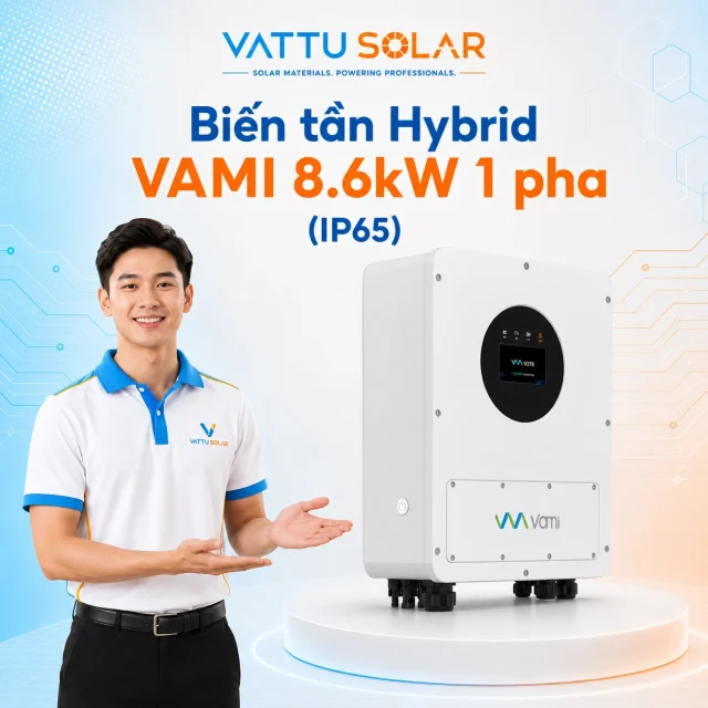 Biến tần Hybrid VAMI 8.6kW - Vật Tư Solar