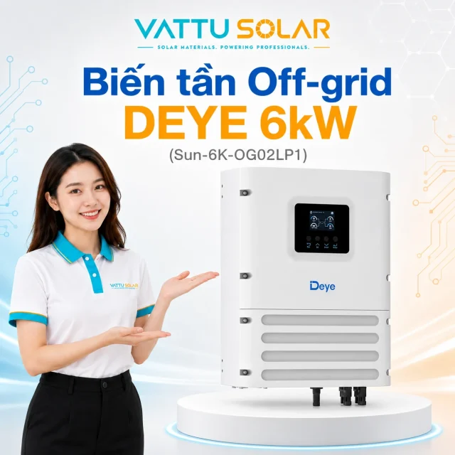 Biến tần Off-grid DEYE 6kW (Sun-6K-OG02LP1) - Vật Tư Solar