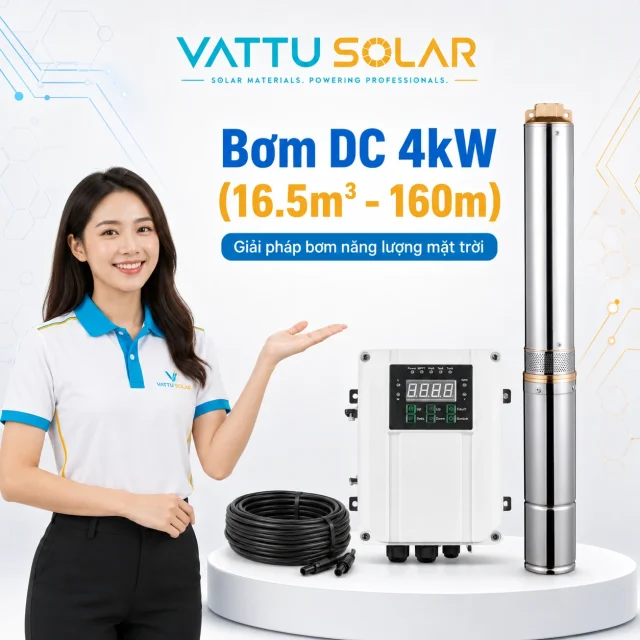 Bơm DC 4kW - Vật Tư Solar
