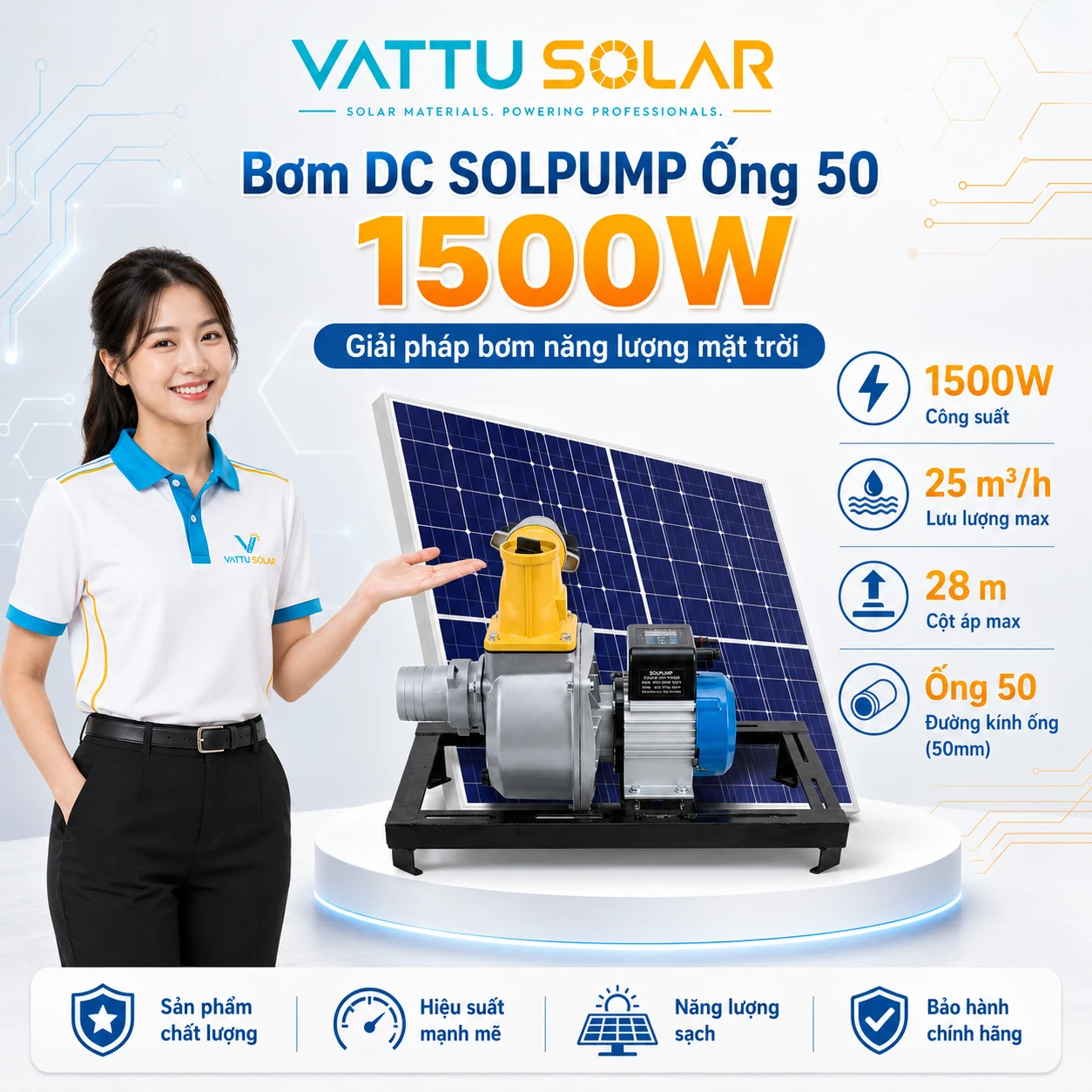 Bơm DC SOLPUMP - Vật Tư Solar