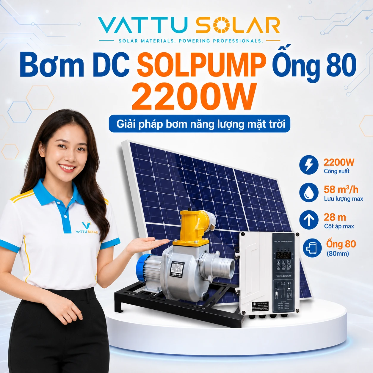Bơm DC SOLPUMP - Vật Tư Solar
