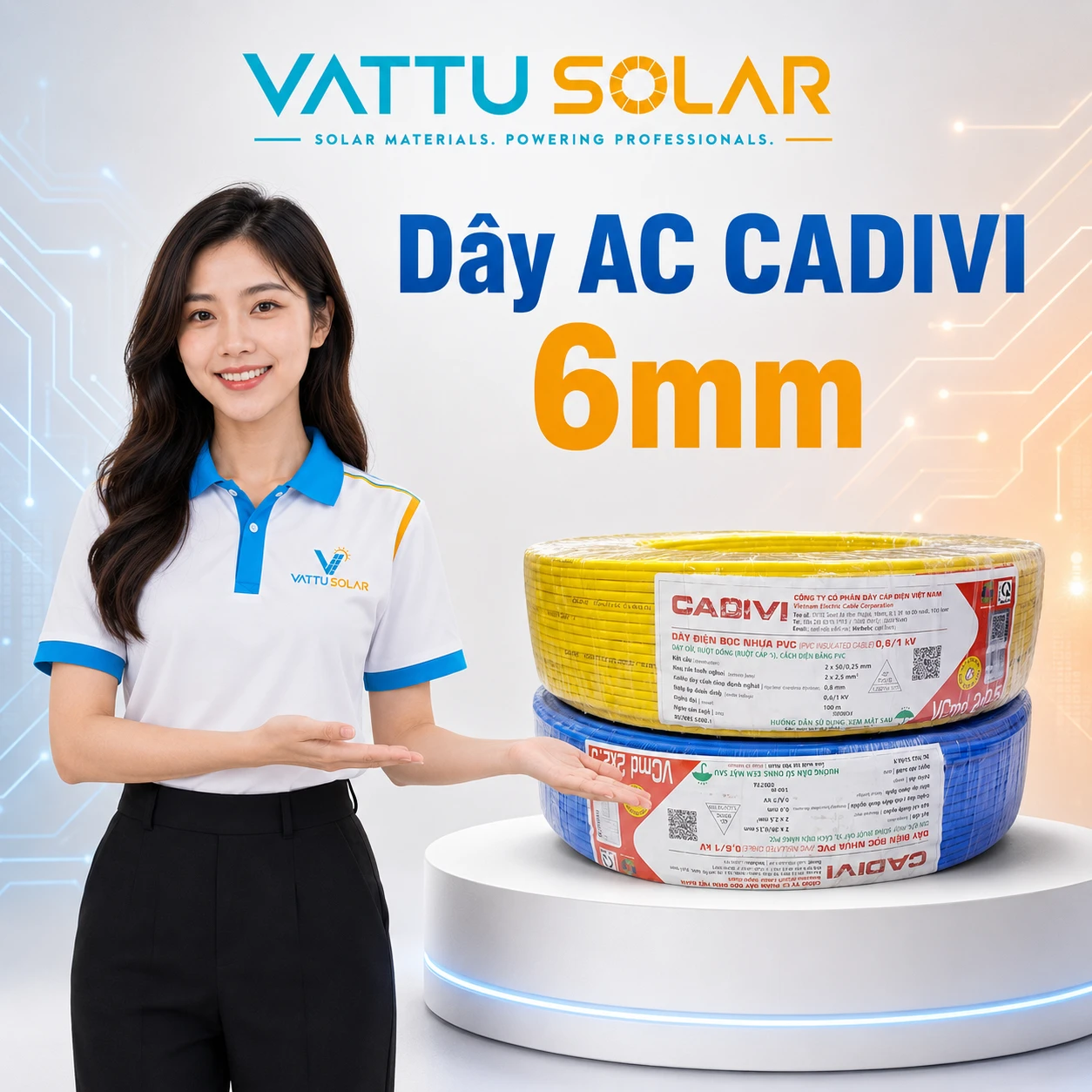 Dây AC CADIVI - Vật Tư Solar