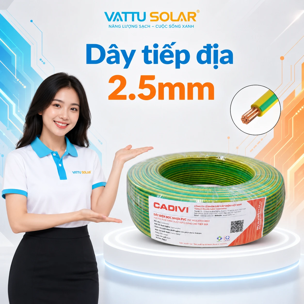 Dây tiếp địa - Vật Tư Solar