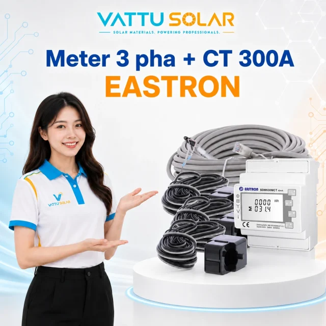 Meter Eastron 3 pha + CT 300A - Vật Tư Solar