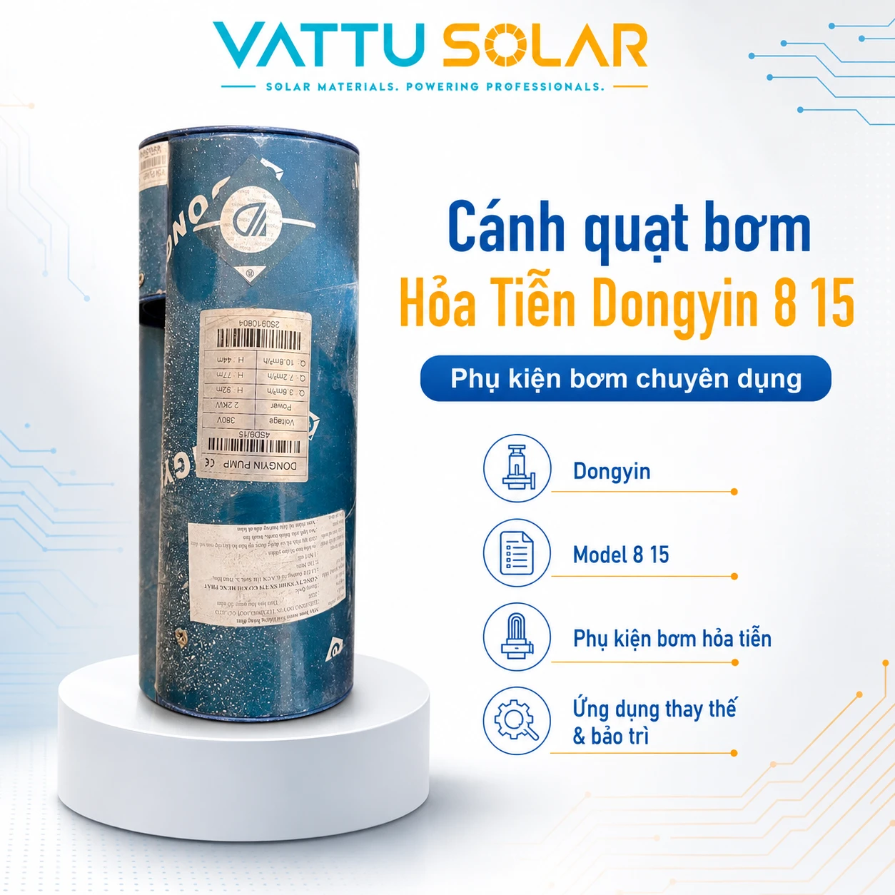 Phụ kiện bơm DC - Vật Tư Solar