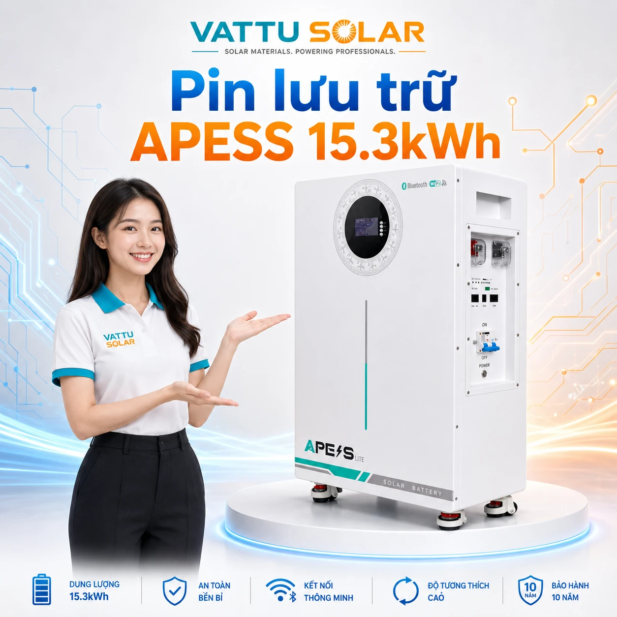 Pin lưu trữ APESS - Vật Tư Solar