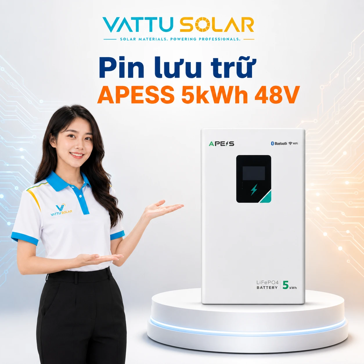 Pin lưu trữ APESS - Vật Tư Solar