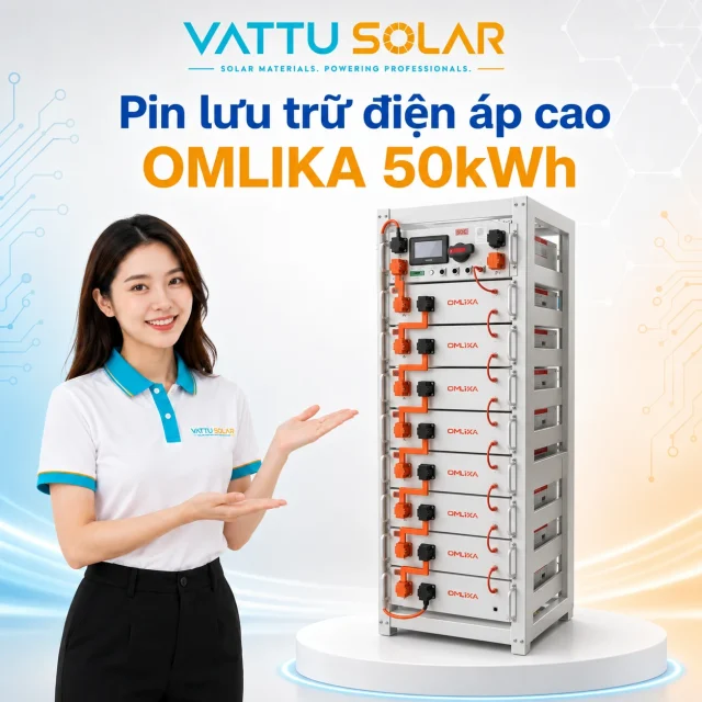 Pin lưu trữ điện áp cao OMLIKA 50kWh - Vật Tư Solar