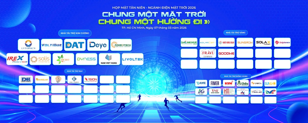 Voltique tài trợ Kim Cương và Sungo đồng tài trợ Họp mặt tân niên ngành điện mặt trời 2026